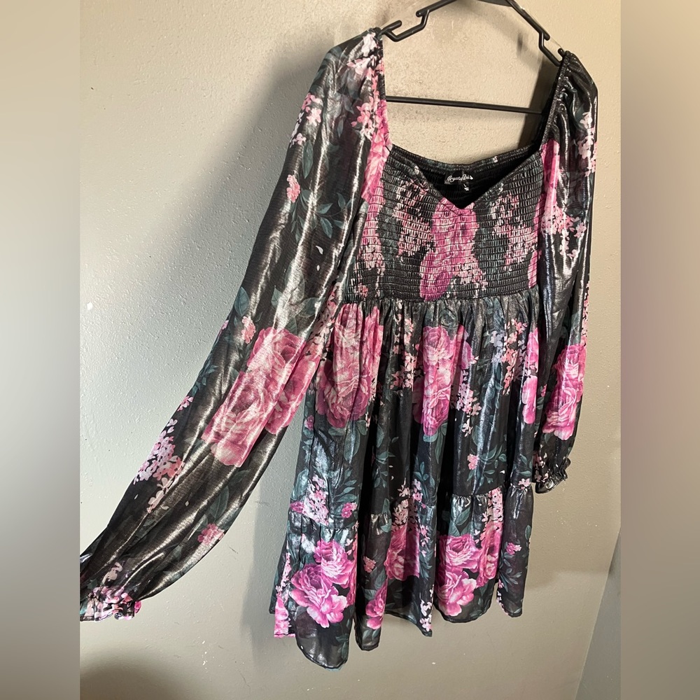 Crystal doll off the shoulder, women’s large floral dress